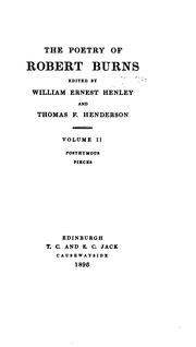 Cover of: The Poetry of Robert Burns