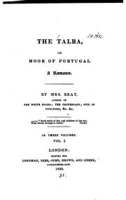 Cover of: The Talba, or Moor of Portugal
