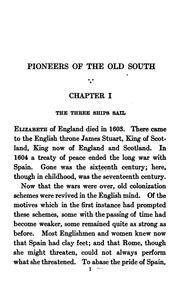 Cover of: Pioneers of the Old South: A Chronicle of English Colonial Beginnings