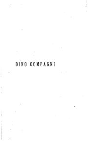 Cover of: Dino Compagni, vendicato dalla calunnia di scrittore Della Cronaca by Pietro Fanfani