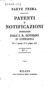 Cover of: Raccolta degli atti dei governi di Milano e di Venezia e delle disposizioni generali emanate ... by Lombardo-Venetian Kingdom