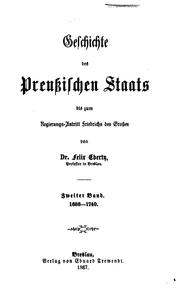 Geschichte des preusichen Staats by Felix Eberty