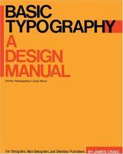 Cover of: Basic typography: a design manual