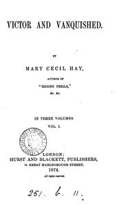 Cover of: Victor and vanquished by Mary Cecil Hay