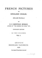 Cover of: French Pictures in English Chalk by Eustace Clare Grenville Murray