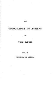 Cover of: The Topography of Athens and the Demi