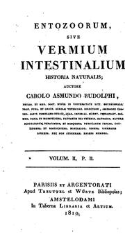 Cover of: Entozoorum, sive, Vermium intestinalium: historia naturalis