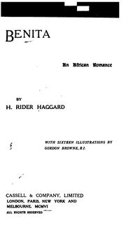 Cover of: Benita: An African Romance by H. Rider Haggard