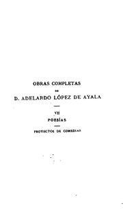 Cover of: Obras [ed. by M. Tamayo y Baus and P.A. de Alarcon