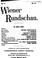 Cover of: Wiener Rundschau