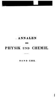 Cover of: Annalen der Physik by 