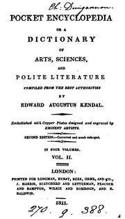 Cover of: A pocket encyclopædia, or library of general knowledge
