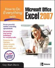 Cover of: How to Do Everything with Microsoft Office Excel 2007 (How to Do Everything)