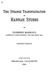 Cover of: The Strange Transfiguration of Hannah Stubbs