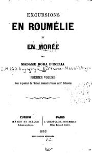 Cover of: Excursions en Roumélie et en Morée