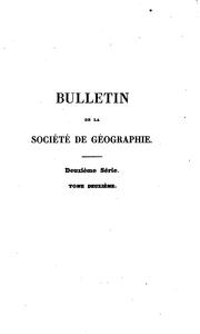 Cover of: Bulletin de la Société de géographie by Société de géographie (France), Société de géographie (France)