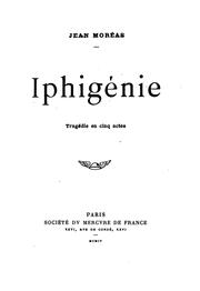 Cover of: Iphigénie: tragédie en cinq actes