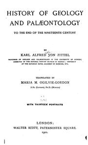 Cover of: History of Geology and Palæontology to the End of the Ninetheenth Century