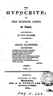 Cover of: The hypocrite; or, The modern Janus by Selina Davenport