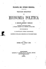 Filosofía del interes personal: Tratado didáctico de economía política by Mariano Carreras y González