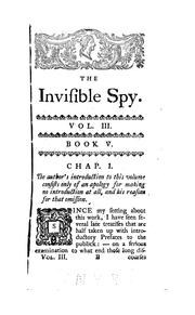 Cover of: The Invisible Spy by Eliza Fowler Haywood