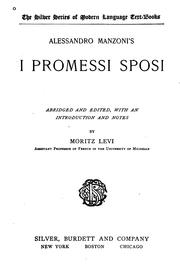 Cover of: Alessandro Manzoni's I promessi sposi by Alessandro Manzoni