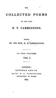 Cover of: The collected poems of ... N.T. Carrington, ed. by H.E. Carrington