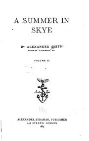 Cover of: A Summer in Skye by Alexander Smith