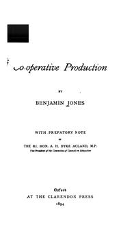 Cover of: Co-operative Production