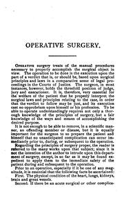 Cover of: Manual of operative surgery v.1 by Joseph Decatur Bryant, Joseph Decatur Bryant