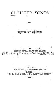 Cover of: Cloister Songs and Hymns for Children