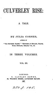 Cover of: Culverley rise by Julia Corner