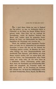 Cover of: Die Entdeckung des Blutkreislaufs: Historischkritische Darstellung