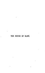 Cover of: The house of Raby; or, Our lady of darkness [by J.M. Hooper]. by Jane Margaret Hooper, Jane Margaret Hooper