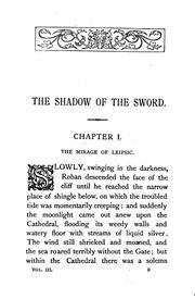 Cover of: The shadow of the sword by Robert Williams Buchanan