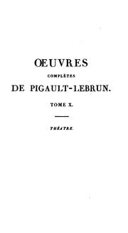 Cover of: Oeuvres complètes de Pigault Lebrun by Pigault-Lebrun