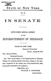 Cover of: Documents of the Senate of the State of New York by New York (State). Legislature. Senate, New York (State). Legislature. Senate