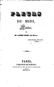 Cover of: Fleurs du midi: poésies
