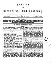 Cover of: Blätter für literarische Unterhaltung by 