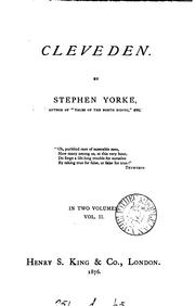 Cover of: Cleveden, by Stephen Yorke