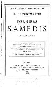 Cover of: Derniers samedis