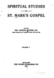 Cover of: Spiritual Studies in St. Mark's Gospel