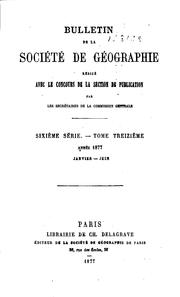 Cover of: Bulletin de la Société de géographie by Société de géographie (France), Société de géographie (France)