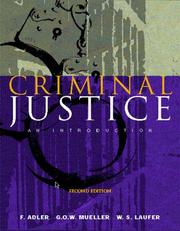 Cover of Criminal justice