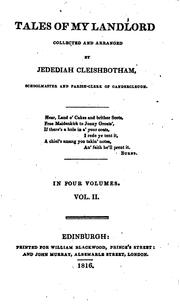 Cover of: Tales of My Landlord, by Sir Walter Scott, Walter Scott, evangelist