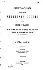 Reports of Cases Decided in the Appellate Courts of the State of Illinois by Illinois. Appellate Court.