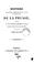Cover of: Histoire politique, administrative, civile et militaire de la Prusse, depuis la fin du règne de ...