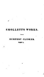 Cover of: The miscellaneous works of Tobias Smollett, with a life of the author