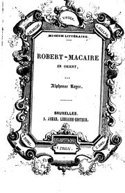 Cover of: Robert Macaire en Orient