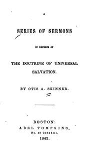 Cover of: A Series of Sermons in Defence of the Doctrine of Universal Salvation